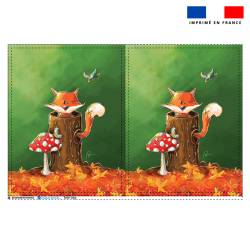 Coupon pour tote-bag motif renard des bois - Création Stillistic