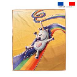 Coupon serviette de plage motif licorne toboggan - Création Stillistic