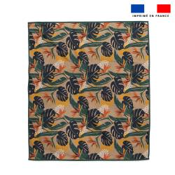 Coupon pour serviette de plage motif strelitzia et palme jungle