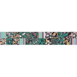 Coupon lingettes lavables motif tigre vert - Création Lili Bambou Design