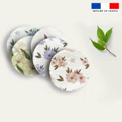 Coupon lingettes lavables motif fleur japonaise