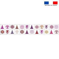 Coupon lingettes lavables motif bouddha rose - Création Anne