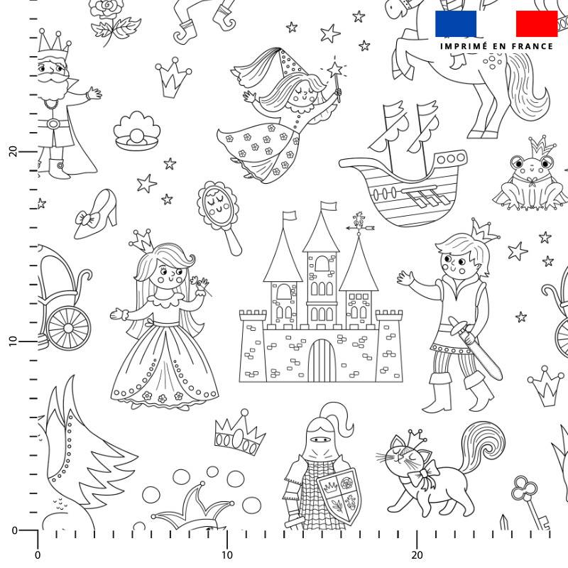 Coton à colorier château de princesse