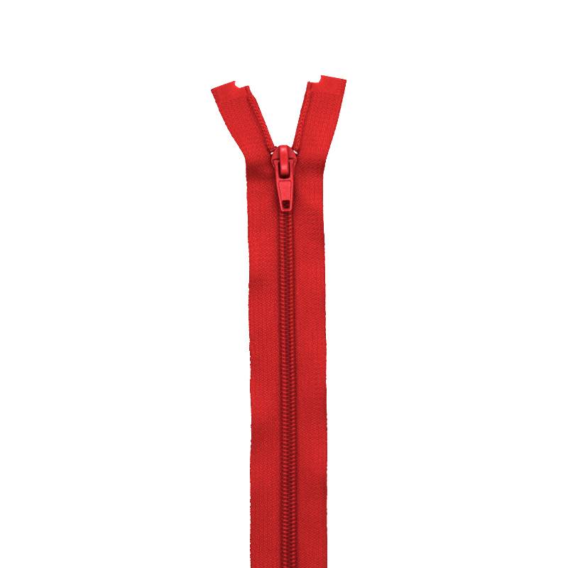 Fermeture en nylon rouge 25 cm séparable col 820