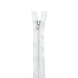 Fermeture en nylon blanche 70 cm séparable col 501