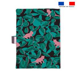 Patron imprimé pour protège carnet de santé motif tigre vert - Création Lili Bambou Design