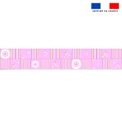 Coupon lingettes lavables motif licorne et pégase rose - Création Lili Bambou Design
