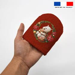 Kit mini-gants nettoyants motif Christmas - Création Stillistic
