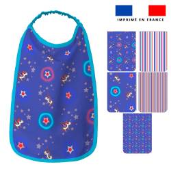 Lot de 5 coupons éponge pour serviettes de table pour enfant motif licorne et pégase bleu - Création Lili Bambou Design