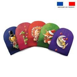 Kit mini-gants nettoyants motif animaux de Noël - Création Stillistic