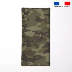 Cache-cou thermique imprimé camouflage - 22x50 cm