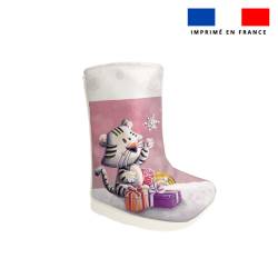 Kit décoration de Noel motif tigre blanc de noel - Création Stillistic