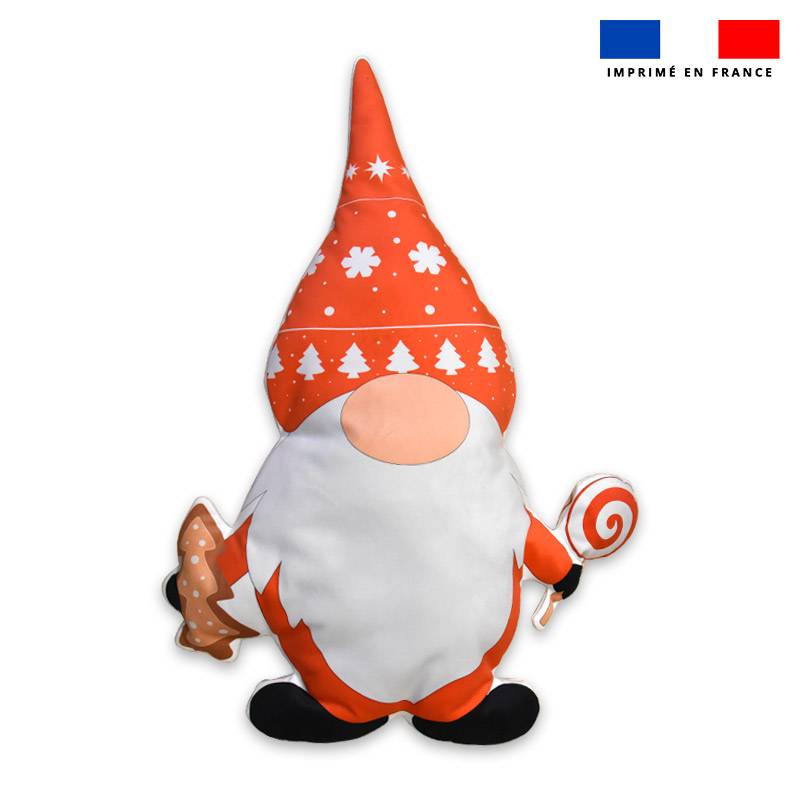 Coupon pour coussin forme gnome de Noël