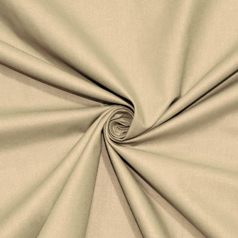 Tissu coton grande largeur beige galet