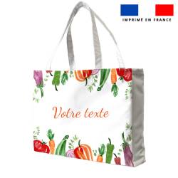 Kit couture sac cabas personnalisé - Légumes - Création Zohra Designs