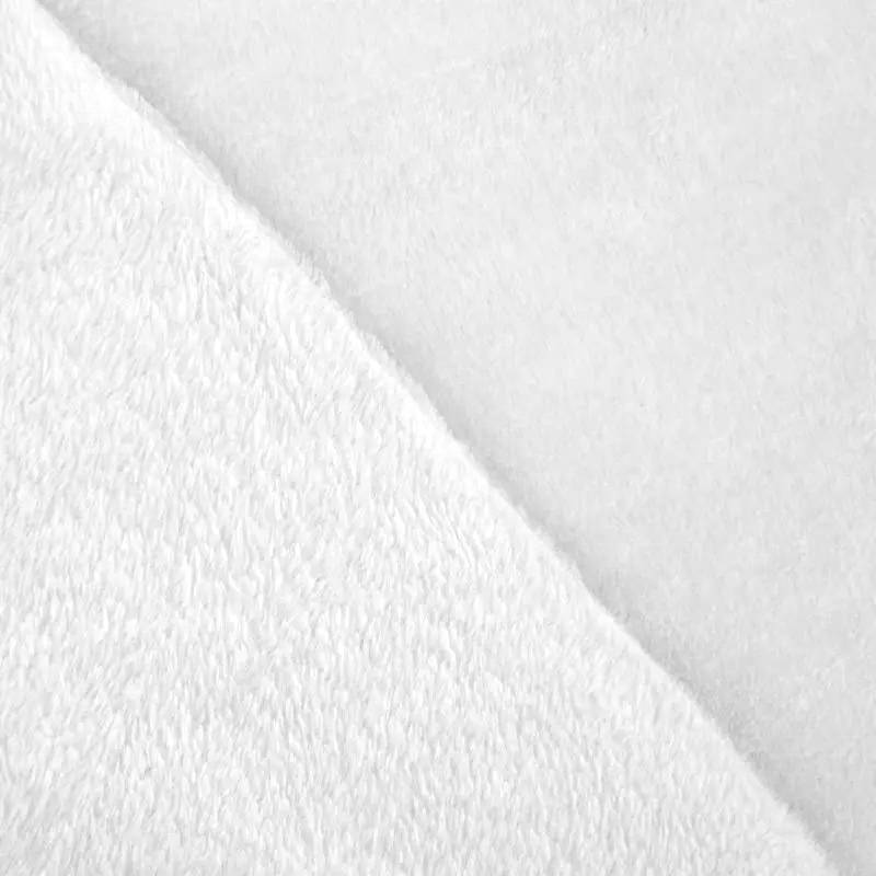 Tissu microfibre pour lingette lavable blanche