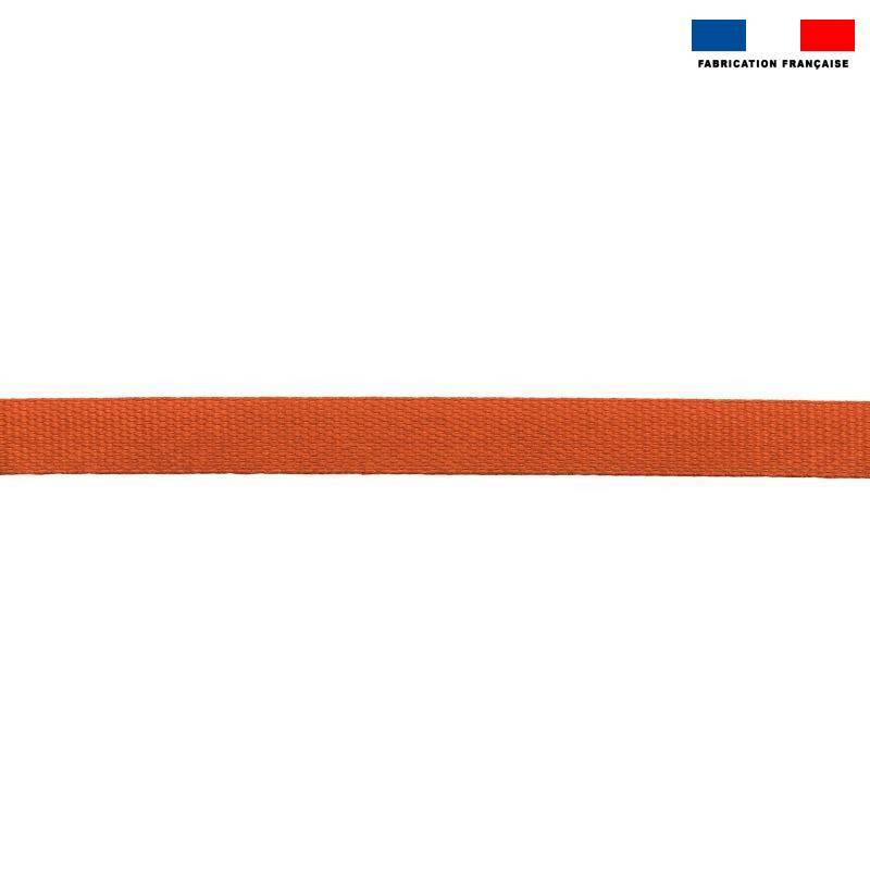 Sangle polyester aspect coton 30mm rouille
