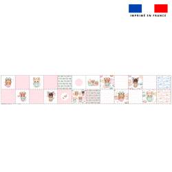 Coupon lingettes lavables motif chiens tea time - Création Jolifox