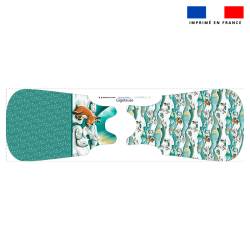 Coupon pour gigoteuse motif animaux du froid renne et renard - Création Stillistic