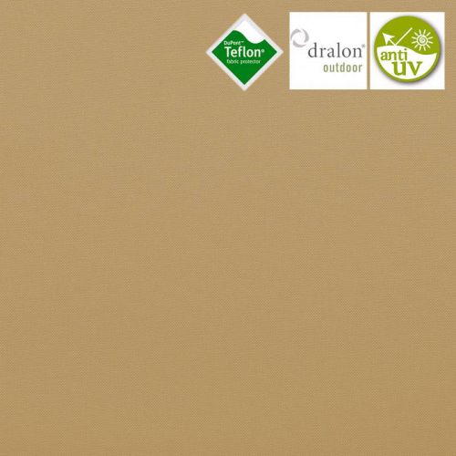 coupon - Coupon 55cm - Toile extérieure Téflon grande largeur beige