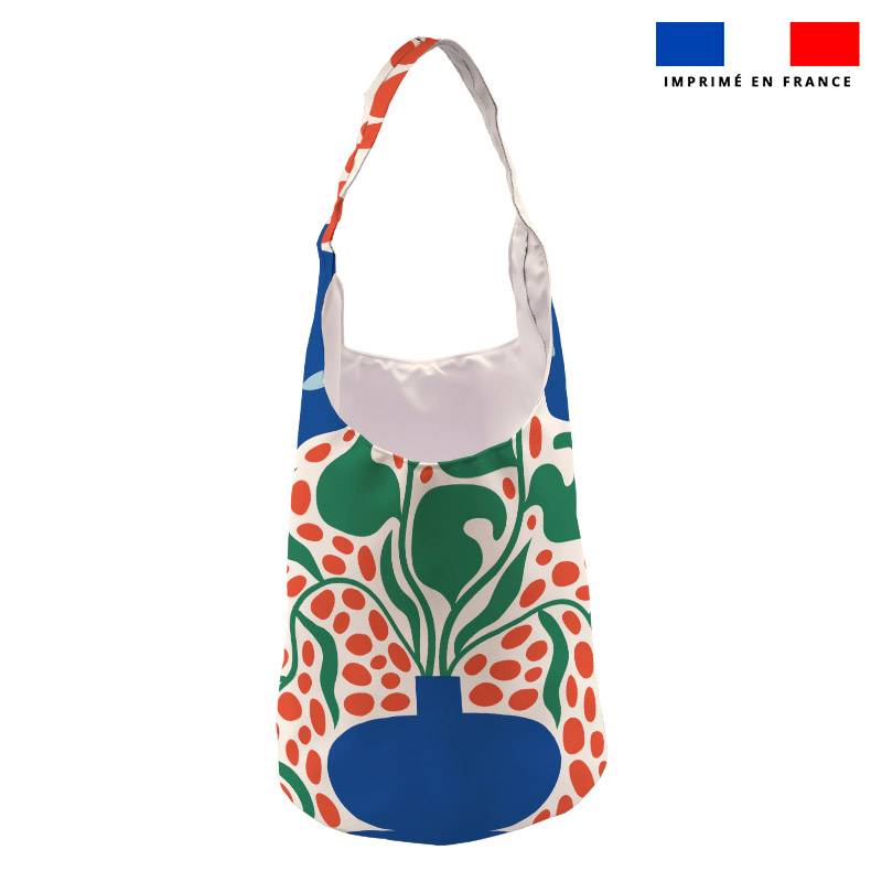 Kit sac seau motif vase bleu SAXO