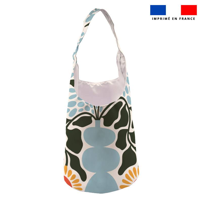 coupon - Kit sac seau motif fleur de tournesol SAXO - Tissu imperméable 300gr/m² - Kit sac seau
