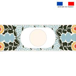 coupon - Kit sac seau motif fleur de tournesol SAXO - Tissu imperméable 300gr/m² - Kit sac seau