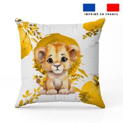 Coupon 45x45 cm motif lionceau aquarelle