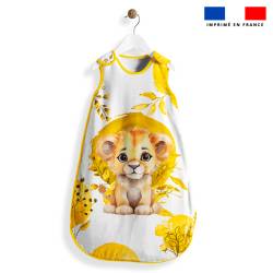 Coupon motif lionceau aquarelle - Gigoteuse et Tour de Lit