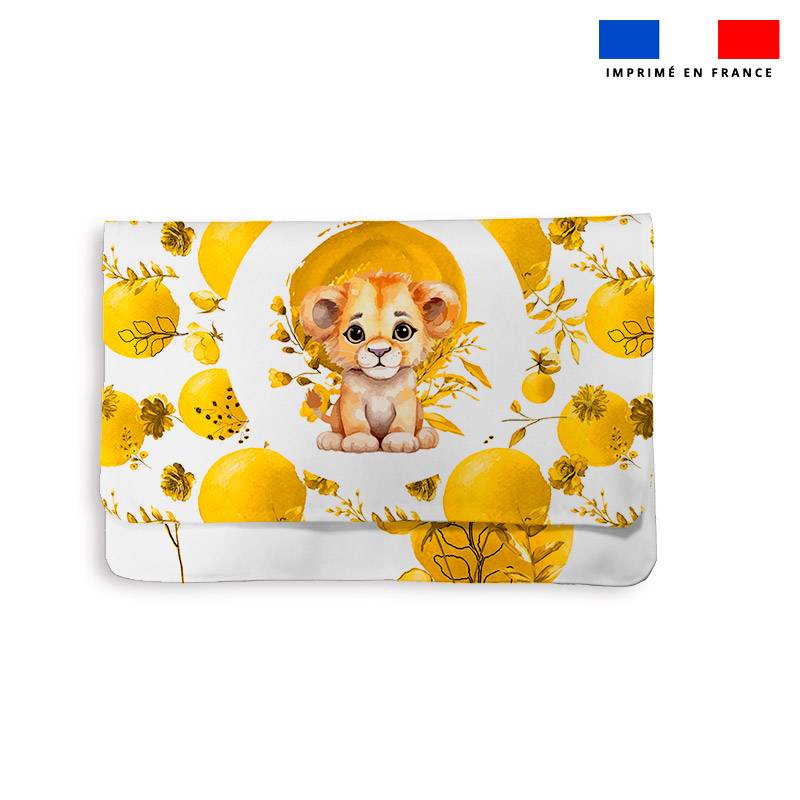 Kit pochette ardoise motif lionceau aquarelle