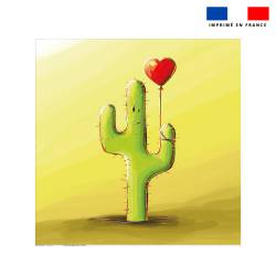 Coupon serviette de plage motif cactus - Création Stillistic