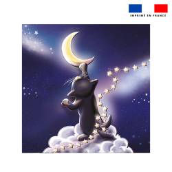 Coupon serviette de plage motif chat Sirius - Création Stillistic