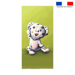 Coupon serviette de plage motif Dalmatien - Création Stillistic