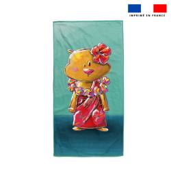 Coupon serviette de plage motif hamster - Création Stillistic