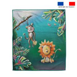 Coupon serviette de plage motif jungle - Création Stillistic