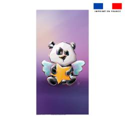 Coupon serviette de plage motif ange panda - Création Stillistic