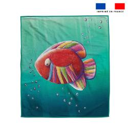 Coupon serviette de plage motif poisson acidulé - Création Stillistic