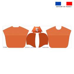 Kit poncho de bain orange motif bébé koala - Création Stillistic