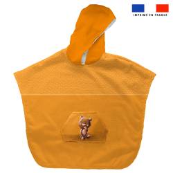 Kit poncho de bain jaune...