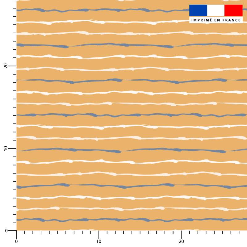 Rayure abstraite - Fond ocre