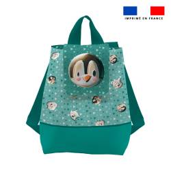 Kit sac à dos enfant motif pingouin - Création Stillistic