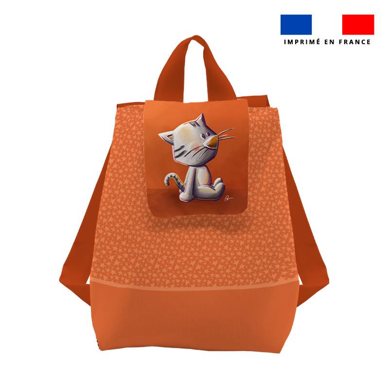 Kit sac à dos enfant motif chat - Création Stillistic