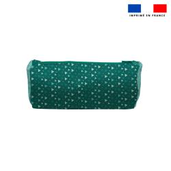 Kit trousse double compartiment motif macareux + 1 trousse assortie - Création Stillistic