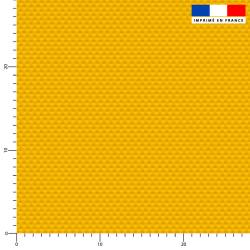 coupon - Coupon Défaut qques nuances + claires 250cm - Tissu imperméable motif aspect tissé uni jaune - Tissu imperméable 300gr/m² - 150 cm