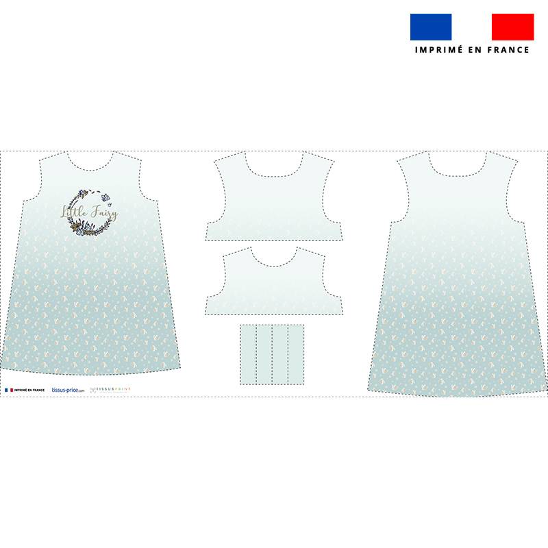 Patron robe enfant motif little fairy - Création Lucie OBATON