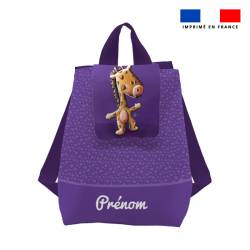 Kit sac à dos enfant personnalisé - Girafe - Création Stillistic