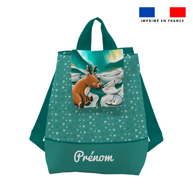 Kit sac à dos enfant personnalisé - Animaux du froid - Création Stillistic