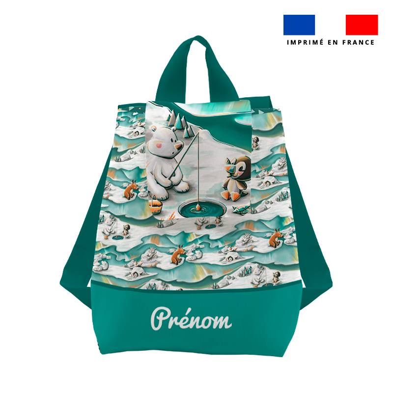 Kit sac à dos enfant personnalisé - Aventure polaire - Création Stillistic