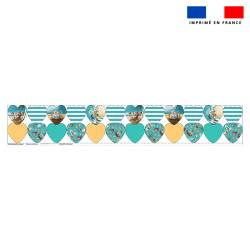 Coupon lingettes lavables coeurs motif hippo surf - Création Stillistic