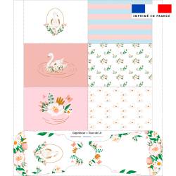 Coupon motif cygne - Gigoteuse et Tour de Lit